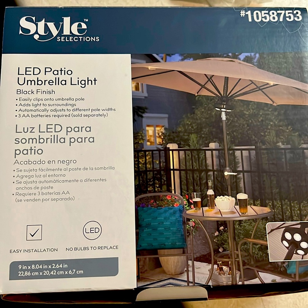 LED Battery operated umbrella light